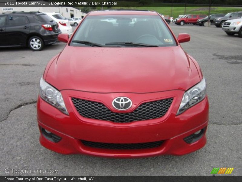 Barcelona Red Metallic / Dark Charcoal 2011 Toyota Camry SE
