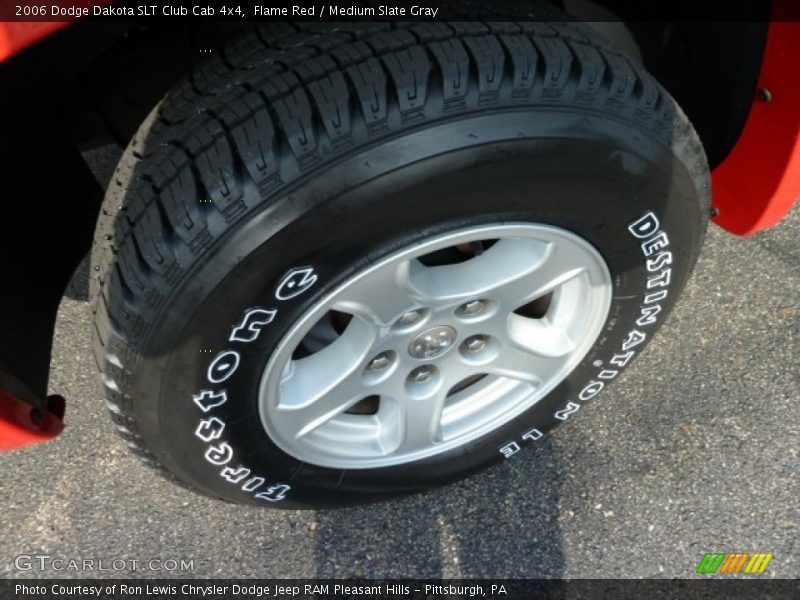 Flame Red / Medium Slate Gray 2006 Dodge Dakota SLT Club Cab 4x4