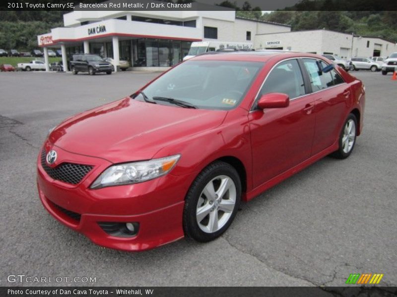Barcelona Red Metallic / Dark Charcoal 2011 Toyota Camry SE
