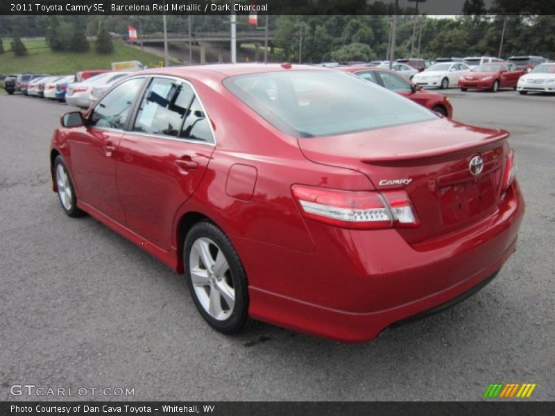 Barcelona Red Metallic / Dark Charcoal 2011 Toyota Camry SE