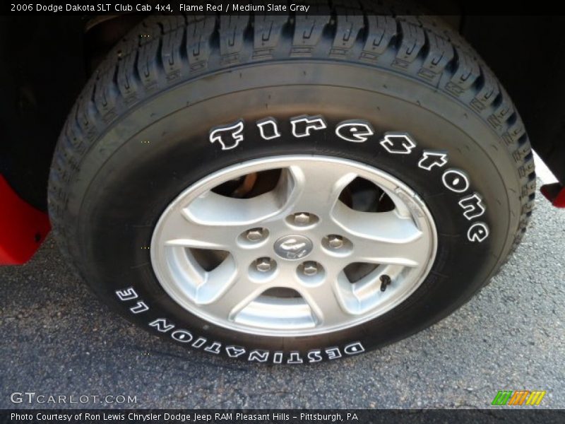 Flame Red / Medium Slate Gray 2006 Dodge Dakota SLT Club Cab 4x4