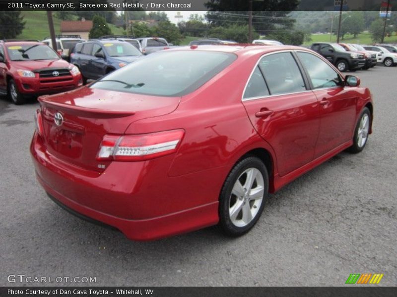Barcelona Red Metallic / Dark Charcoal 2011 Toyota Camry SE