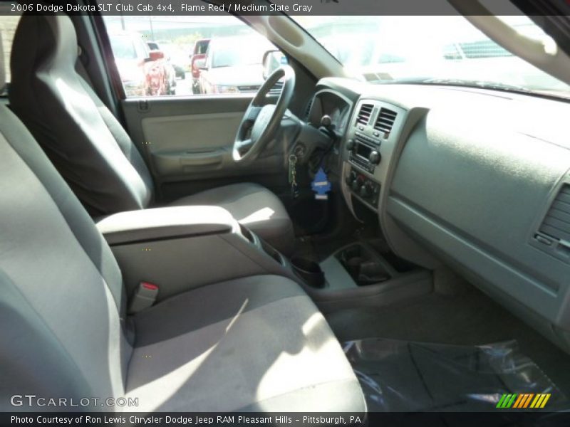 Flame Red / Medium Slate Gray 2006 Dodge Dakota SLT Club Cab 4x4