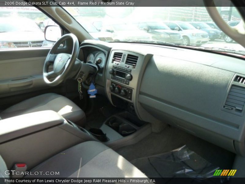Flame Red / Medium Slate Gray 2006 Dodge Dakota SLT Club Cab 4x4