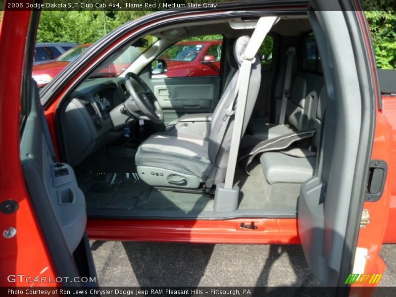 Flame Red / Medium Slate Gray 2006 Dodge Dakota SLT Club Cab 4x4