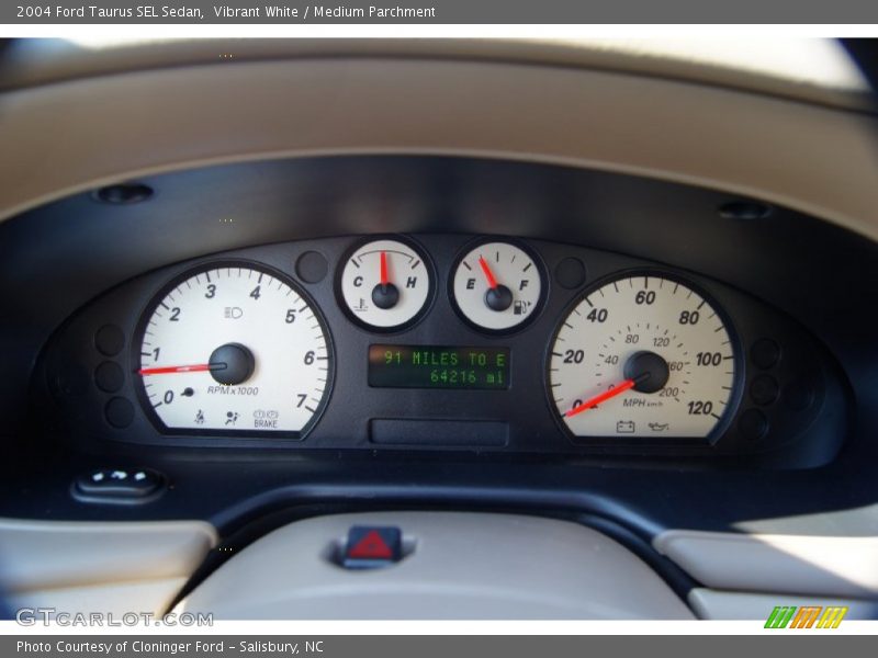  2004 Taurus SEL Sedan SEL Sedan Gauges