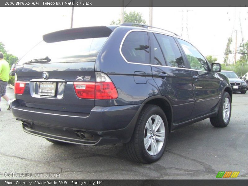 Toledo Blue Metallic / Black 2006 BMW X5 4.4i