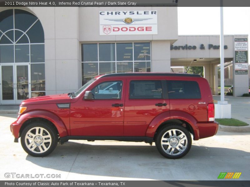 Inferno Red Crystal Pearl / Dark Slate Gray 2011 Dodge Nitro Heat 4.0