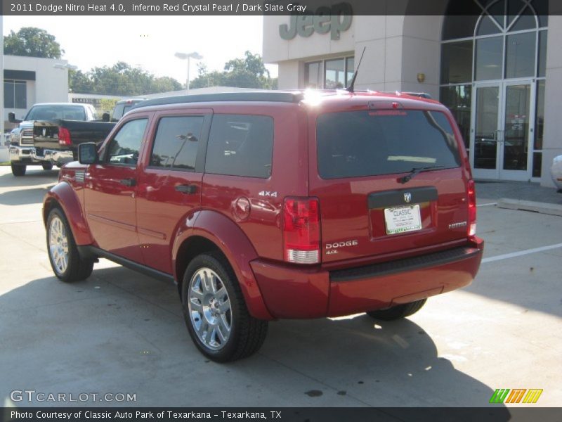 Inferno Red Crystal Pearl / Dark Slate Gray 2011 Dodge Nitro Heat 4.0