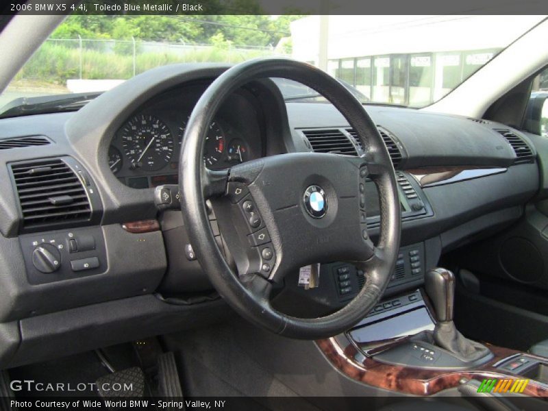 Toledo Blue Metallic / Black 2006 BMW X5 4.4i