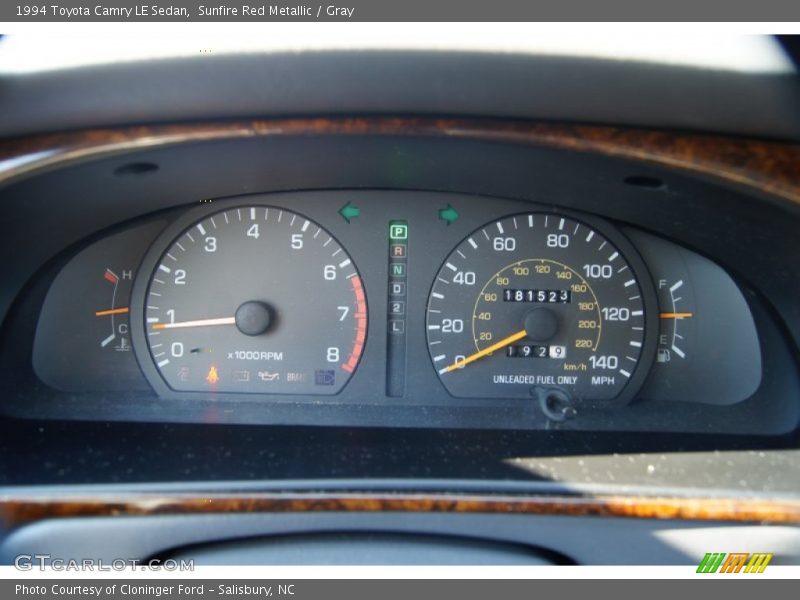  1994 Camry LE Sedan LE Sedan Gauges