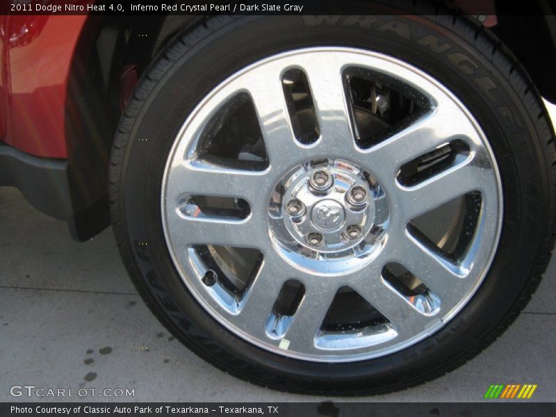 Inferno Red Crystal Pearl / Dark Slate Gray 2011 Dodge Nitro Heat 4.0