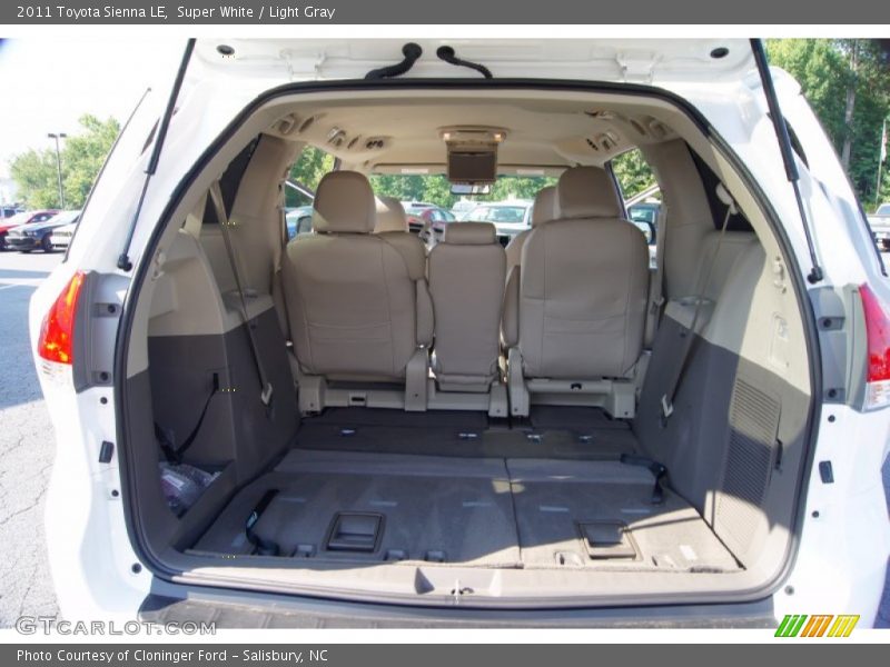 Super White / Light Gray 2011 Toyota Sienna LE