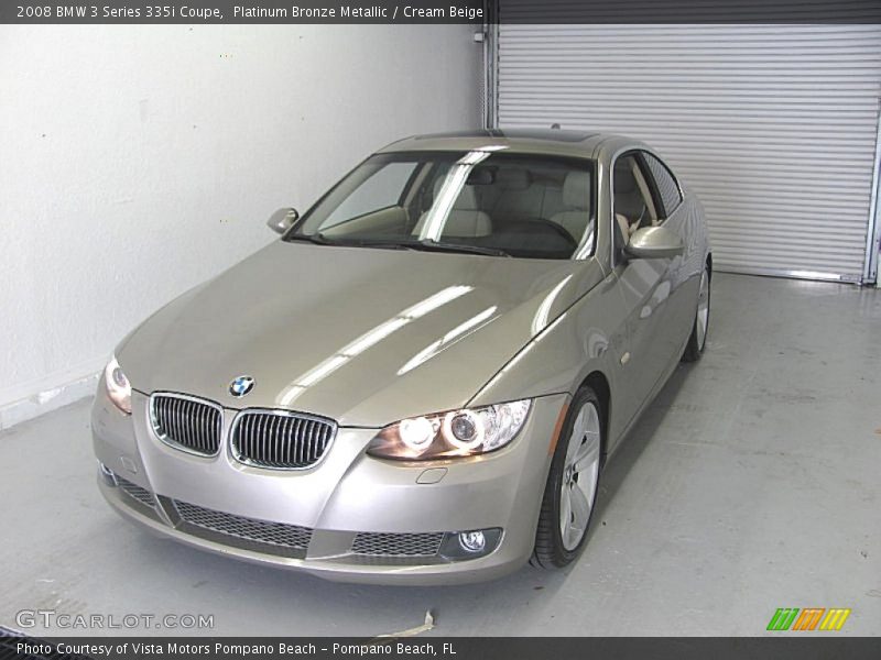 Platinum Bronze Metallic / Cream Beige 2008 BMW 3 Series 335i Coupe