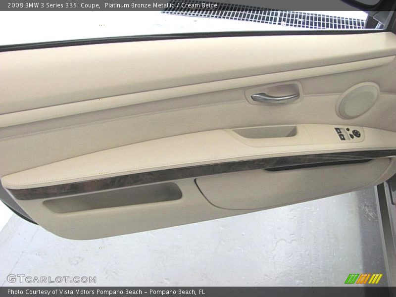 Platinum Bronze Metallic / Cream Beige 2008 BMW 3 Series 335i Coupe