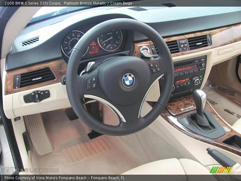 Platinum Bronze Metallic / Cream Beige 2008 BMW 3 Series 335i Coupe
