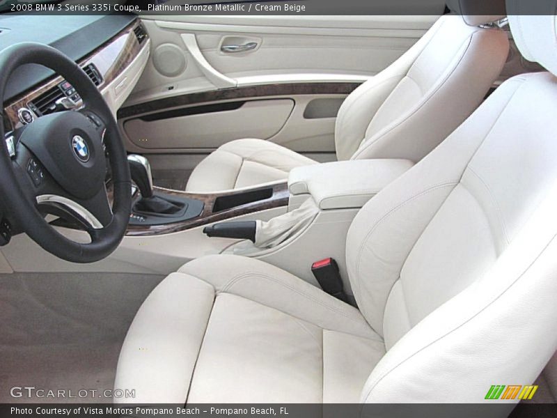 Platinum Bronze Metallic / Cream Beige 2008 BMW 3 Series 335i Coupe