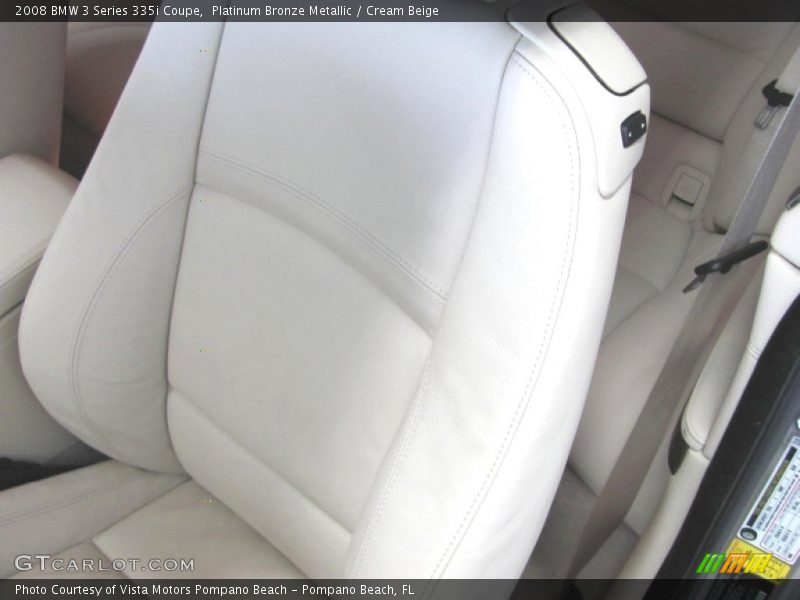 Platinum Bronze Metallic / Cream Beige 2008 BMW 3 Series 335i Coupe