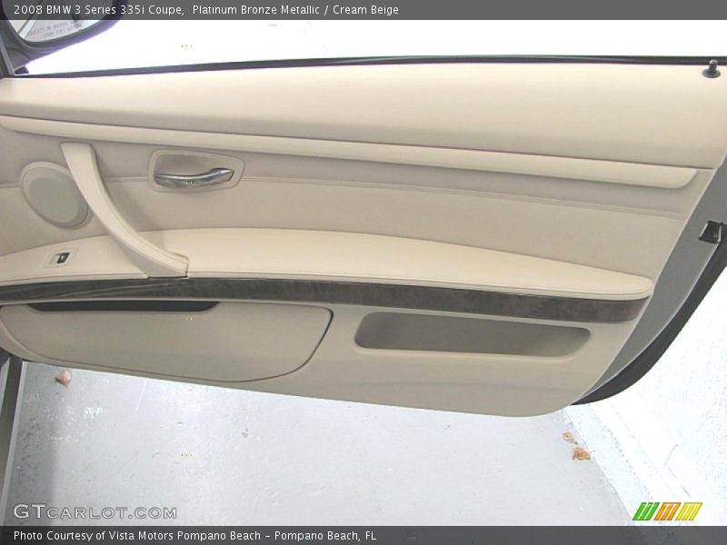 Platinum Bronze Metallic / Cream Beige 2008 BMW 3 Series 335i Coupe