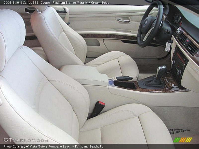 Platinum Bronze Metallic / Cream Beige 2008 BMW 3 Series 335i Coupe