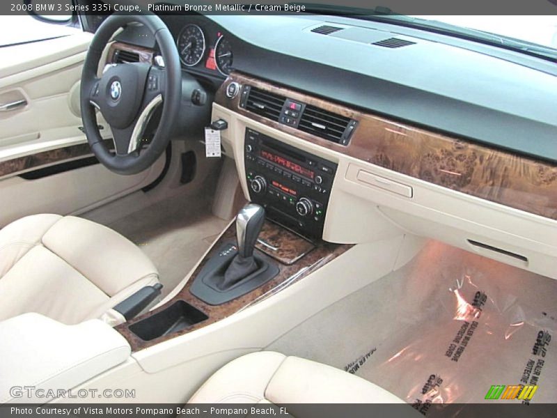 Platinum Bronze Metallic / Cream Beige 2008 BMW 3 Series 335i Coupe