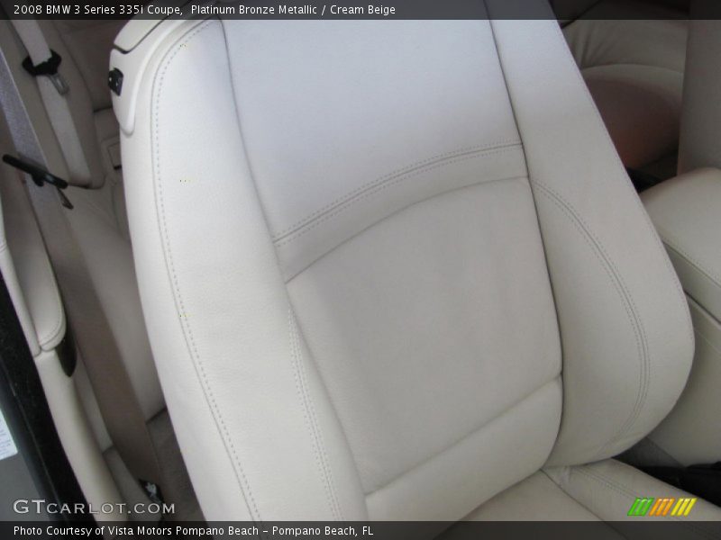 Platinum Bronze Metallic / Cream Beige 2008 BMW 3 Series 335i Coupe