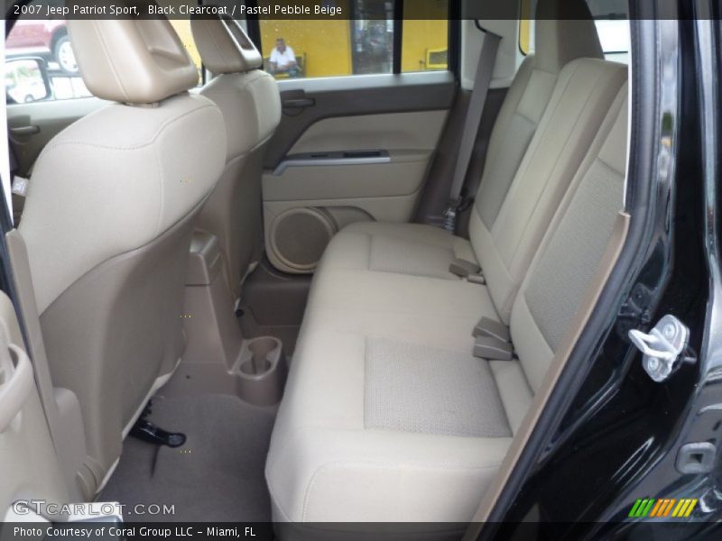Black Clearcoat / Pastel Pebble Beige 2007 Jeep Patriot Sport