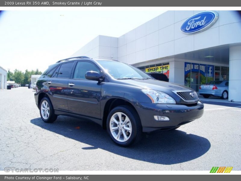 Smokey Granite / Light Gray 2009 Lexus RX 350 AWD