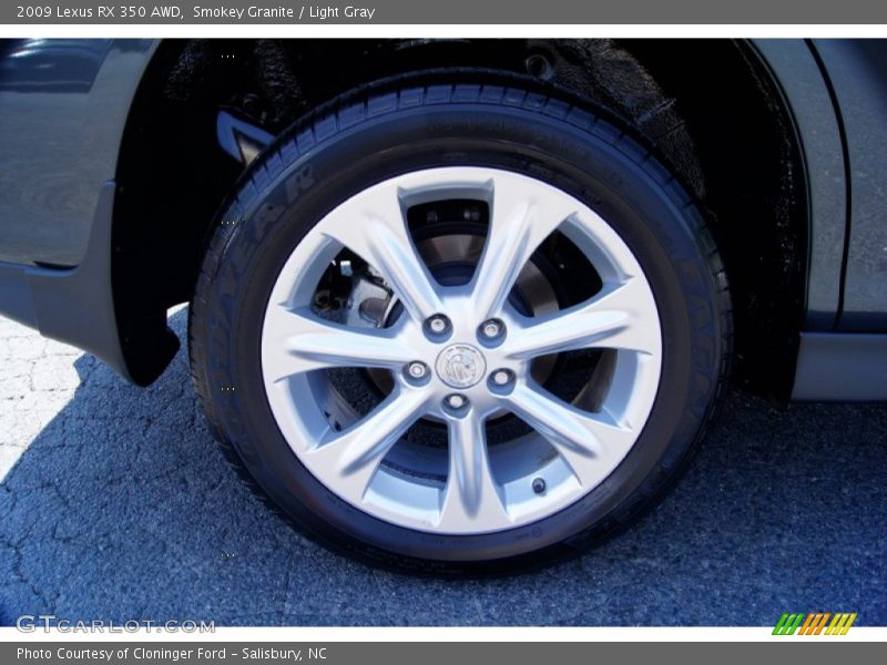 Smokey Granite / Light Gray 2009 Lexus RX 350 AWD