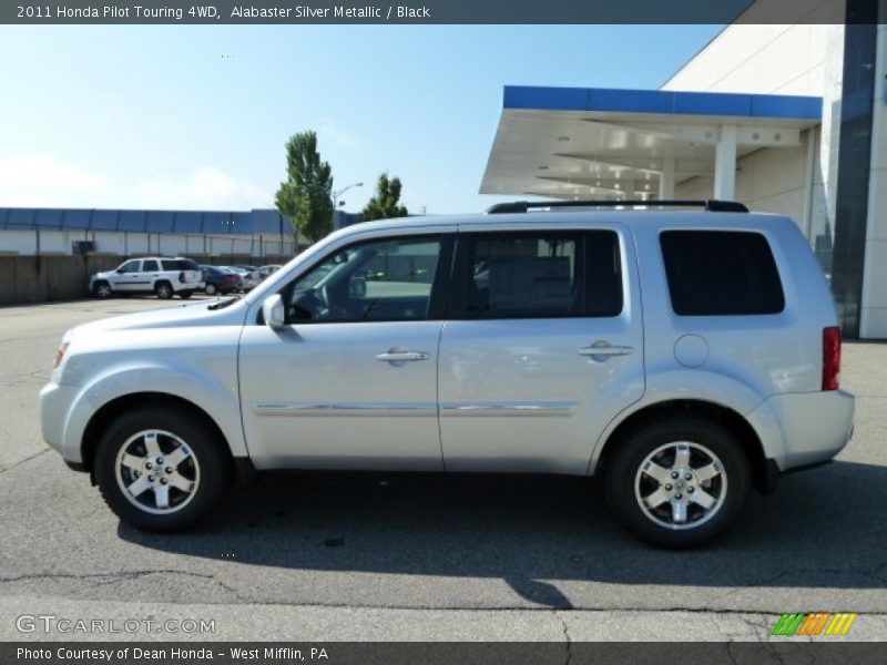 Alabaster Silver Metallic / Black 2011 Honda Pilot Touring 4WD