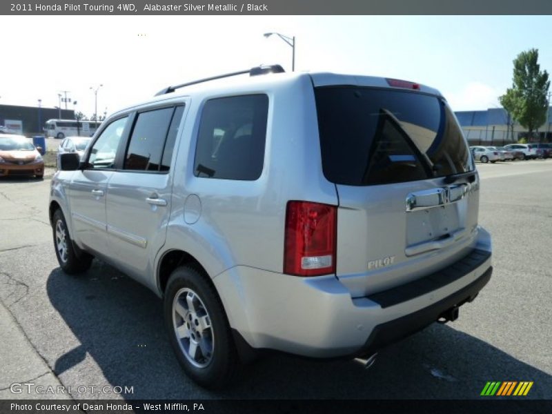 Alabaster Silver Metallic / Black 2011 Honda Pilot Touring 4WD
