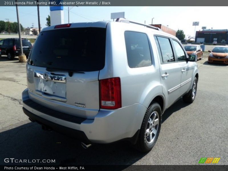 Alabaster Silver Metallic / Black 2011 Honda Pilot Touring 4WD
