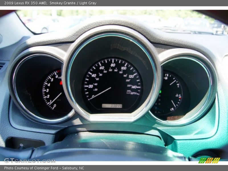 Smokey Granite / Light Gray 2009 Lexus RX 350 AWD