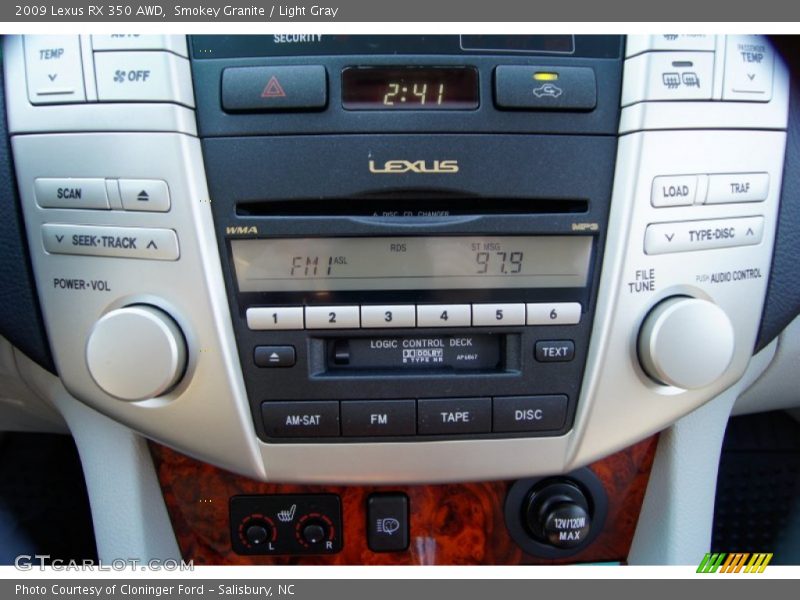Smokey Granite / Light Gray 2009 Lexus RX 350 AWD
