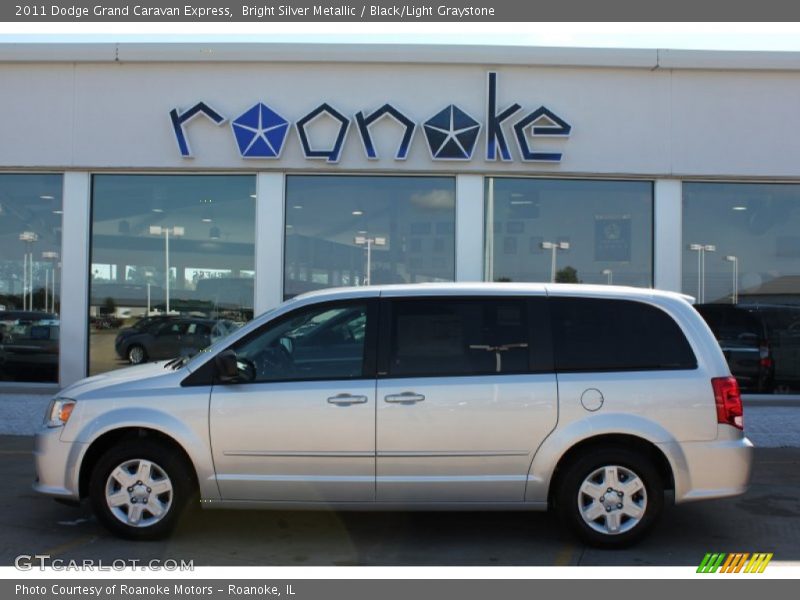 Bright Silver Metallic / Black/Light Graystone 2011 Dodge Grand Caravan Express