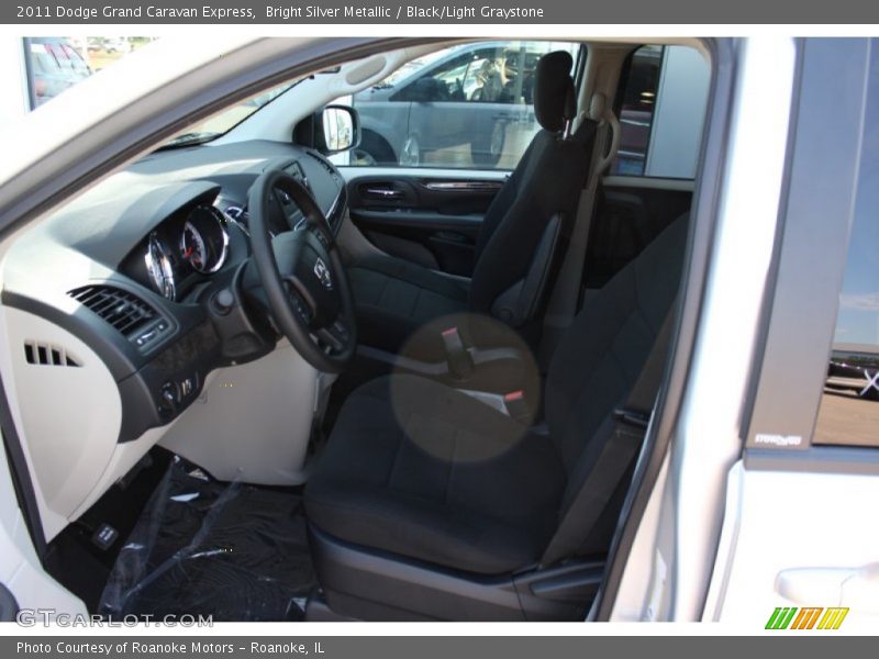 Bright Silver Metallic / Black/Light Graystone 2011 Dodge Grand Caravan Express