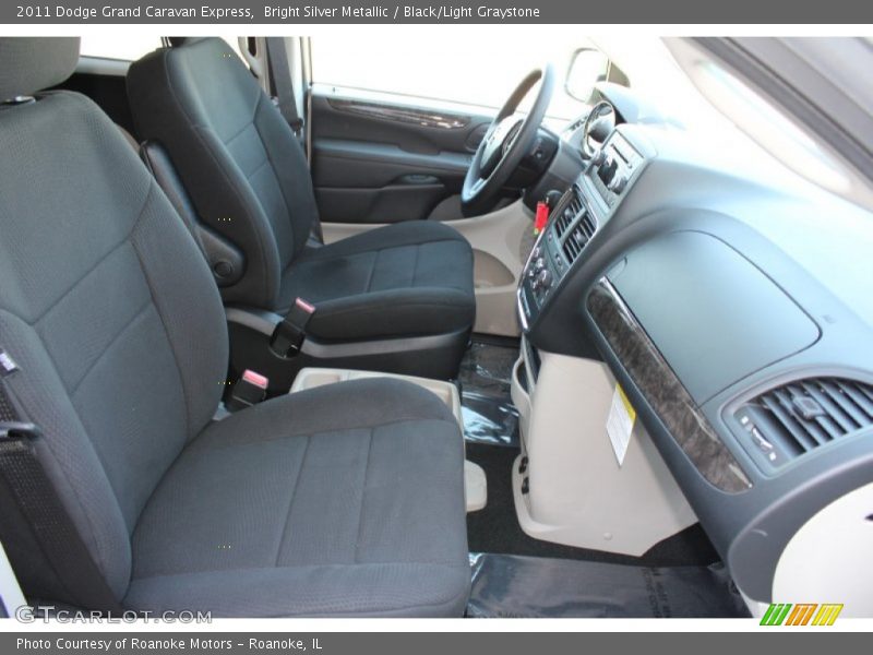 Bright Silver Metallic / Black/Light Graystone 2011 Dodge Grand Caravan Express
