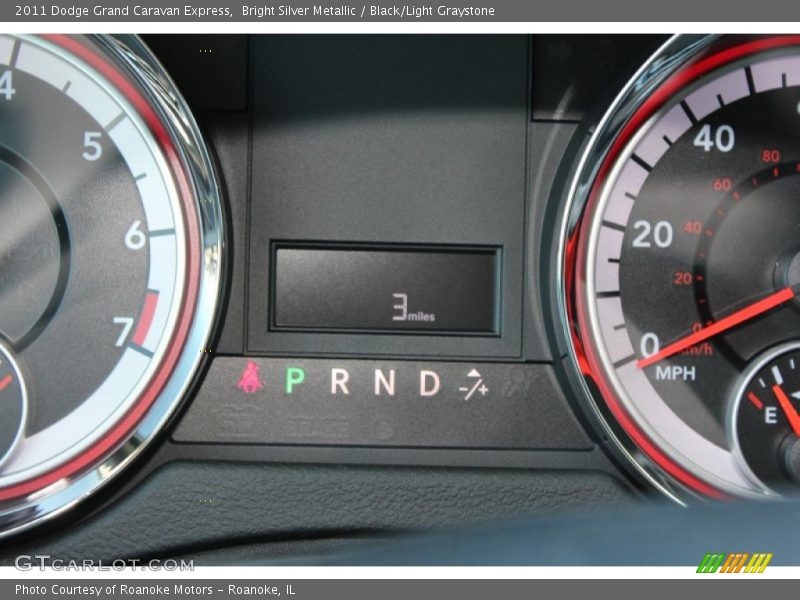 Bright Silver Metallic / Black/Light Graystone 2011 Dodge Grand Caravan Express