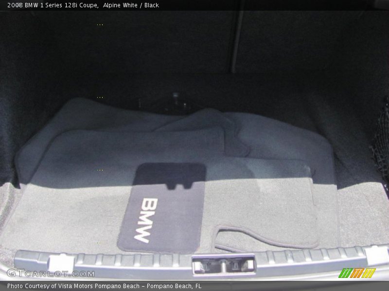 Alpine White / Black 2008 BMW 1 Series 128i Coupe