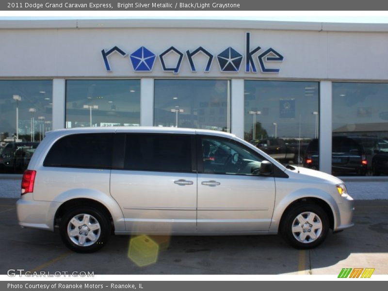 Bright Silver Metallic / Black/Light Graystone 2011 Dodge Grand Caravan Express