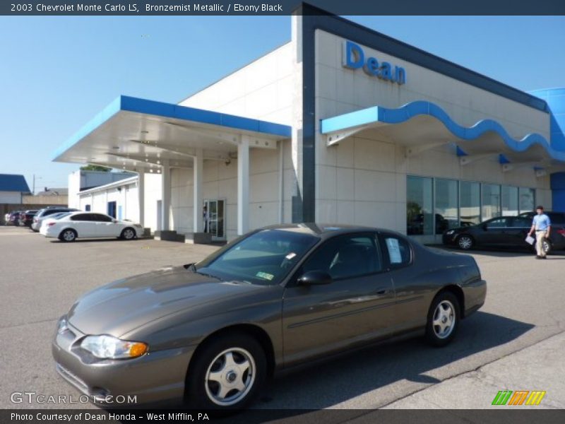 Bronzemist Metallic / Ebony Black 2003 Chevrolet Monte Carlo LS