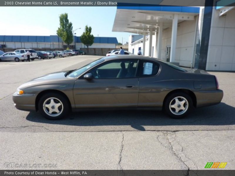 Bronzemist Metallic / Ebony Black 2003 Chevrolet Monte Carlo LS