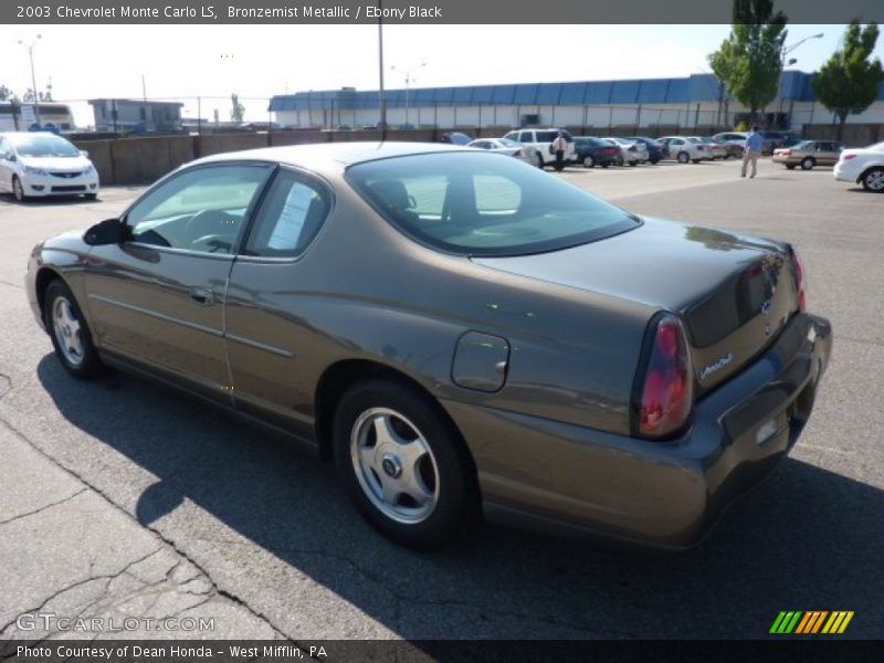Bronzemist Metallic / Ebony Black 2003 Chevrolet Monte Carlo LS