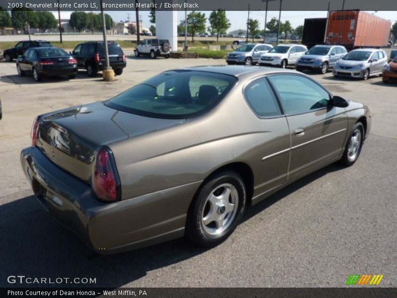 Bronzemist Metallic / Ebony Black 2003 Chevrolet Monte Carlo LS