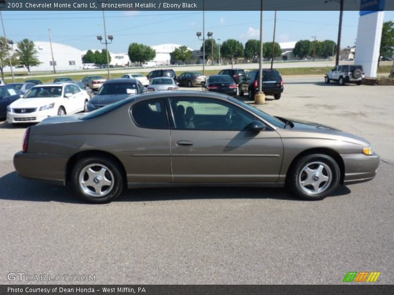 Bronzemist Metallic / Ebony Black 2003 Chevrolet Monte Carlo LS