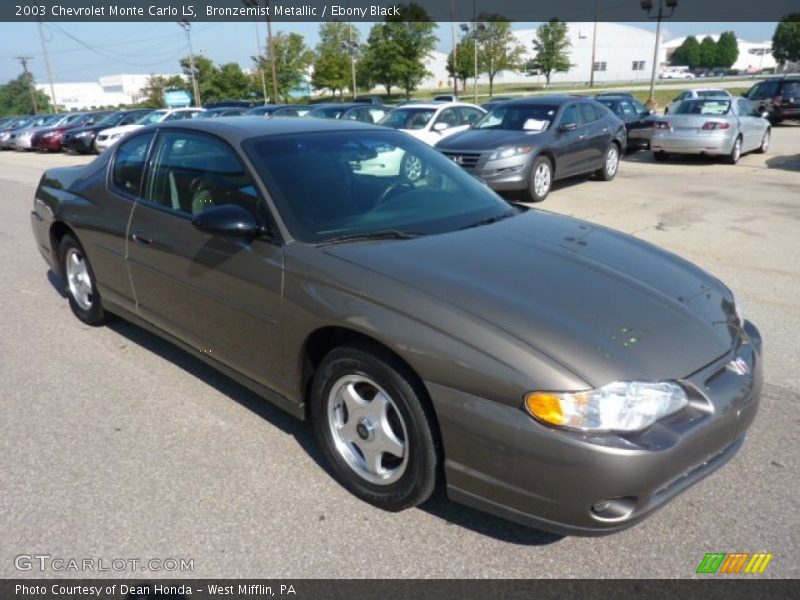 Bronzemist Metallic / Ebony Black 2003 Chevrolet Monte Carlo LS