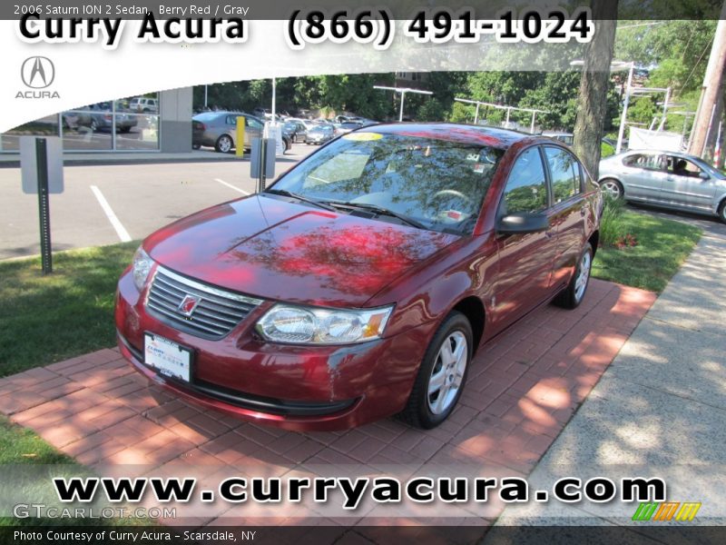 Berry Red / Gray 2006 Saturn ION 2 Sedan