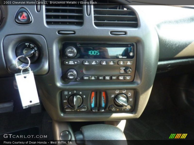 Bronzemist Metallic / Ebony Black 2003 Chevrolet Monte Carlo LS