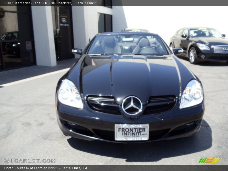 Black / Black 2007 Mercedes-Benz SLK 280 Roadster
