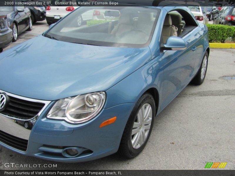 Eismeer Blue Metallic / Cornsilk Beige 2008 Volkswagen Eos 2.0T